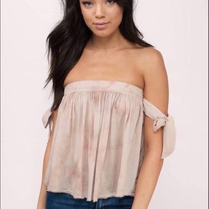 Blue Life Off the Shoulder Top